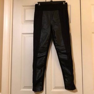 Forever 21 Faux Suede and Leather Leggings